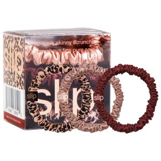 Slip + Rose Leopard Small Slipsilk Scrunchies Bauble Trio