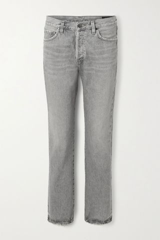 Goldsign + The Walcott Organic Distressed Straight-Leg Jeans