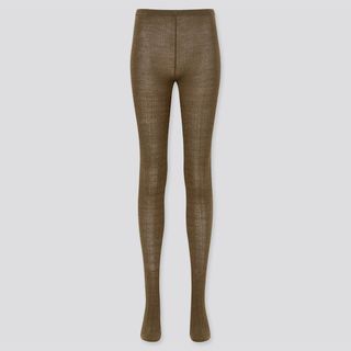 Uniqlo + Heattech Cable Knitted Tights