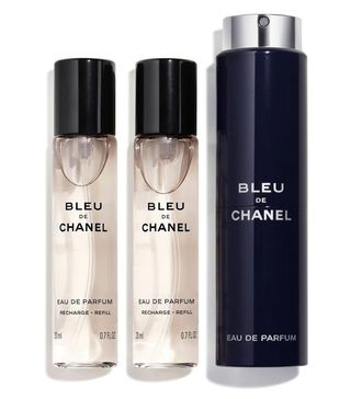 Chanel + Bleu De Chanel Eau De Parfum Pour Homme Refillable Travel Spray Set