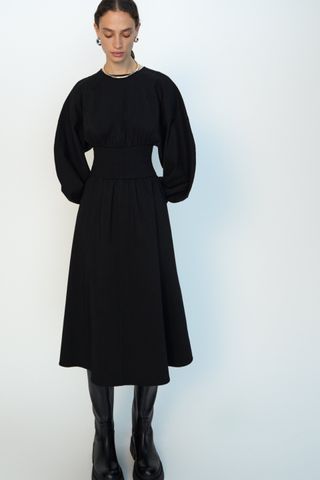 Zara + Elasticized Dress