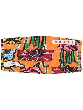 Marni + Abstract Floral Print Face Mask Cover