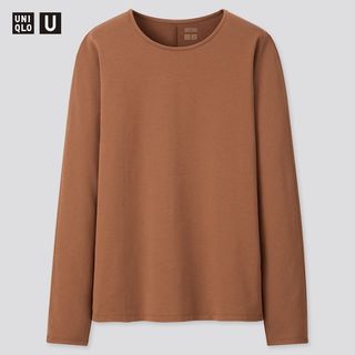 Uniqlo + U Heattech Cotton Crew Neck Long-Sleeve T-Shirt