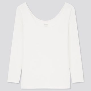 Uniqlo + Heattech Ballet Neck Long-Sleeve T-Shirt