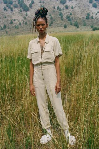 Urban Outfitters + Uo Victory Zip-Front Coverall Jumpsuit