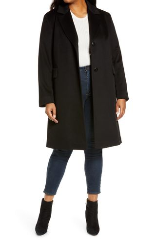 Fleurette + Notch Collar Walking Coat