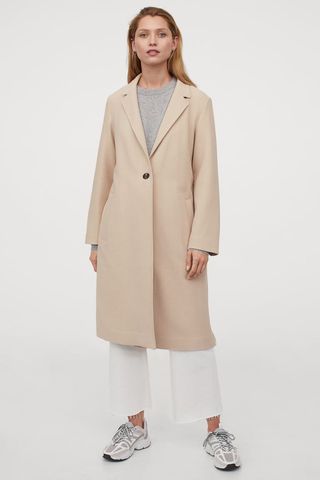 H&M + Single-Breasted Coat