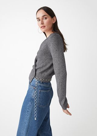 & Other Stories + Chain Belt Wrap Top