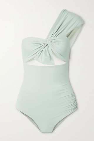 Marysia + Venice One-Shoulder Cutout Swimsuit