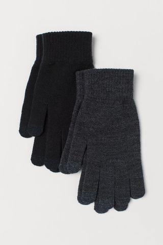 H&M + 2-Pack Touchscreen Gloves