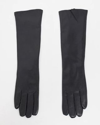 My Accessories London Exclusive + Gloves With Leather-Look Touch Screen Tips