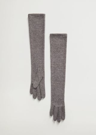 Mango + Long Knit Gloves