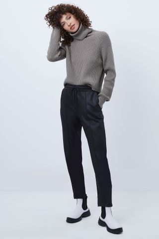 French Connection + Maka Leather Look Joggers