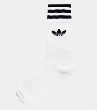 Adidas + Originals 3 Pack White Socks