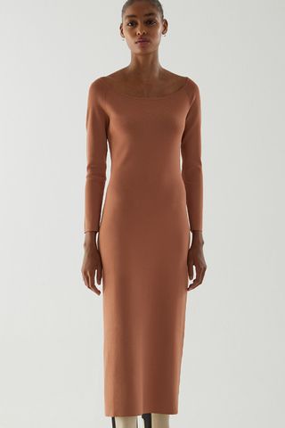 COS + Knitted Off-Shoulder Tube Dress