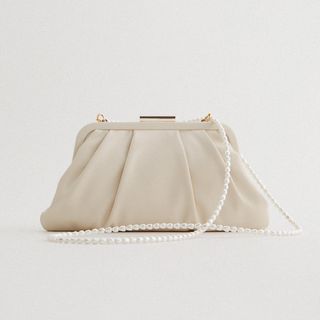 Zara + Pearl Strap Clasped Mini Crossbody Bag