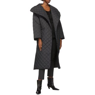 Totême + Black Quilted Annecy Coat