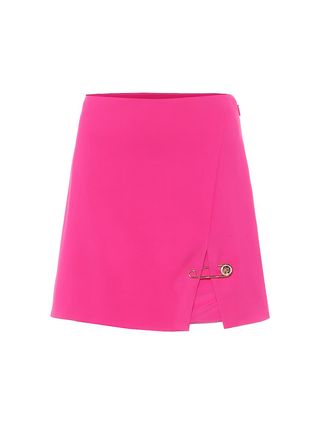 Versace + Stretch-Twill Miniskirt
