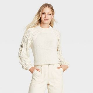 Who What Wear x Target + Mock Turtleneck Pullover Sweater