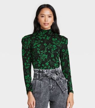Who What Wear x Target + Puff Long Sleeve Knit Top