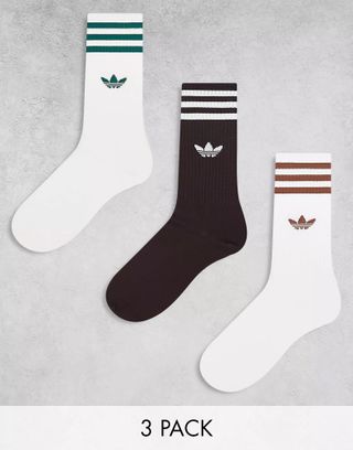 Adidas Originals + 3 Pack Crew Socks