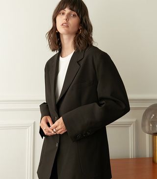 Pixie Market + Black Tailored Blazer