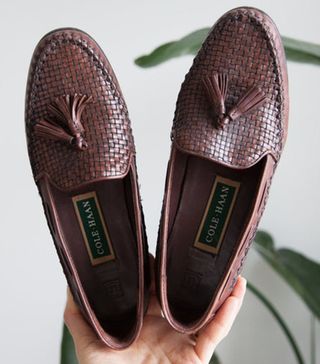 Vintage + Cole Haan Mahogany Leather Loafers Tassel