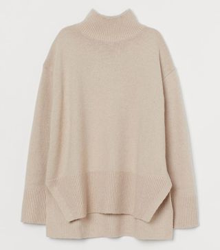 H&M + Knitted Polo-Neck Jumper
