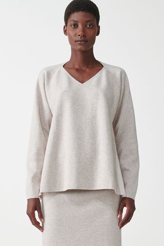 Cos + Panelled COTTON-YAK Top