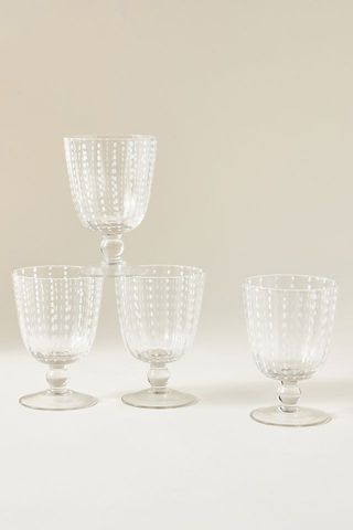 Anthropologie + Set of 4 Selma Wine Glasses