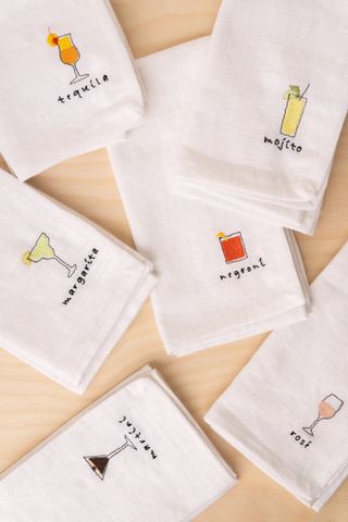 Style Your Spaces + Embroidered Cocktail Napkins