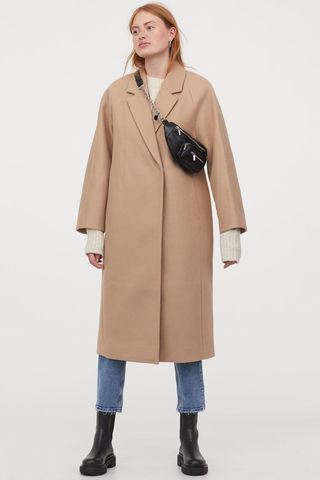 H&M + Calf-Length Coat