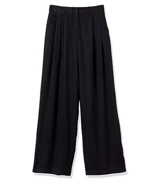 The Drop + Sarah High-Waist Double Pleated Wide Leg Pants