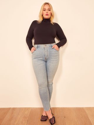 Reformation + Serena High & Skinny Jeans
