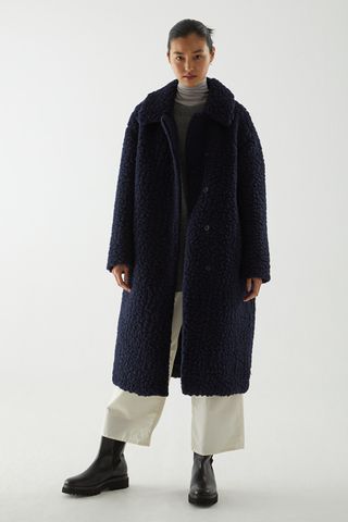 Cos + Wool Teddy Fleece Coat