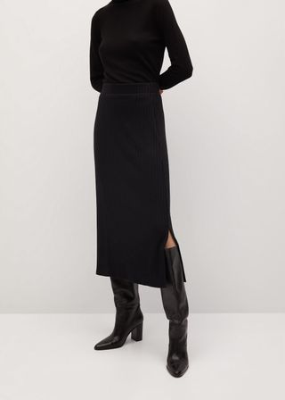 Zara + Cable Knit Skirt