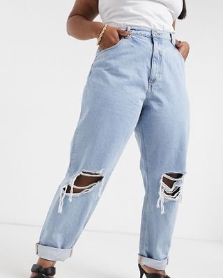 ASOS + Recycled High Rise Slouchy Mom Jeans