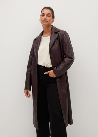 Violeta + Faux-Leather Trench