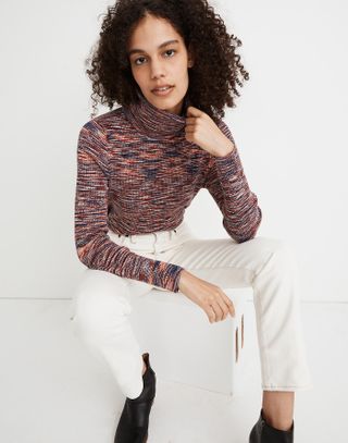 Madewell + Space-Dye Robeson Turtleneck Sweater