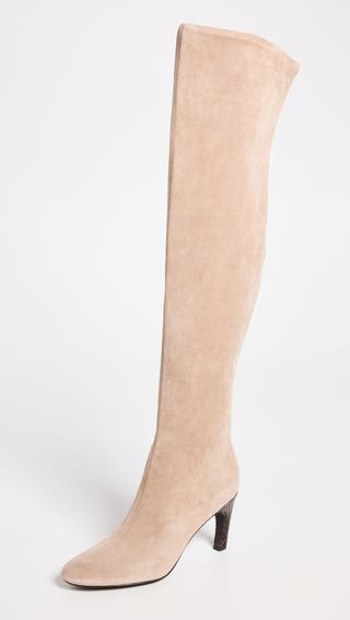 Tory Burch + Banana Over the Knee Boots 80mm