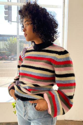 Ganni + Multi Color Soft Wool Knit
