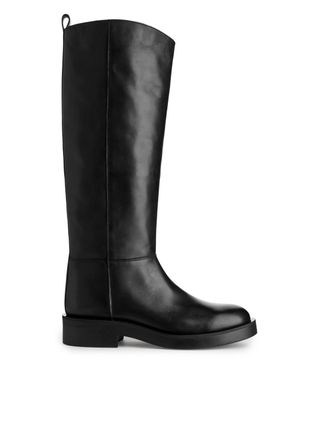 Arket + Leather Riding Boots