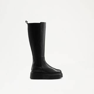 Russell & Bromley + Ribbed Sole Knee High Boot