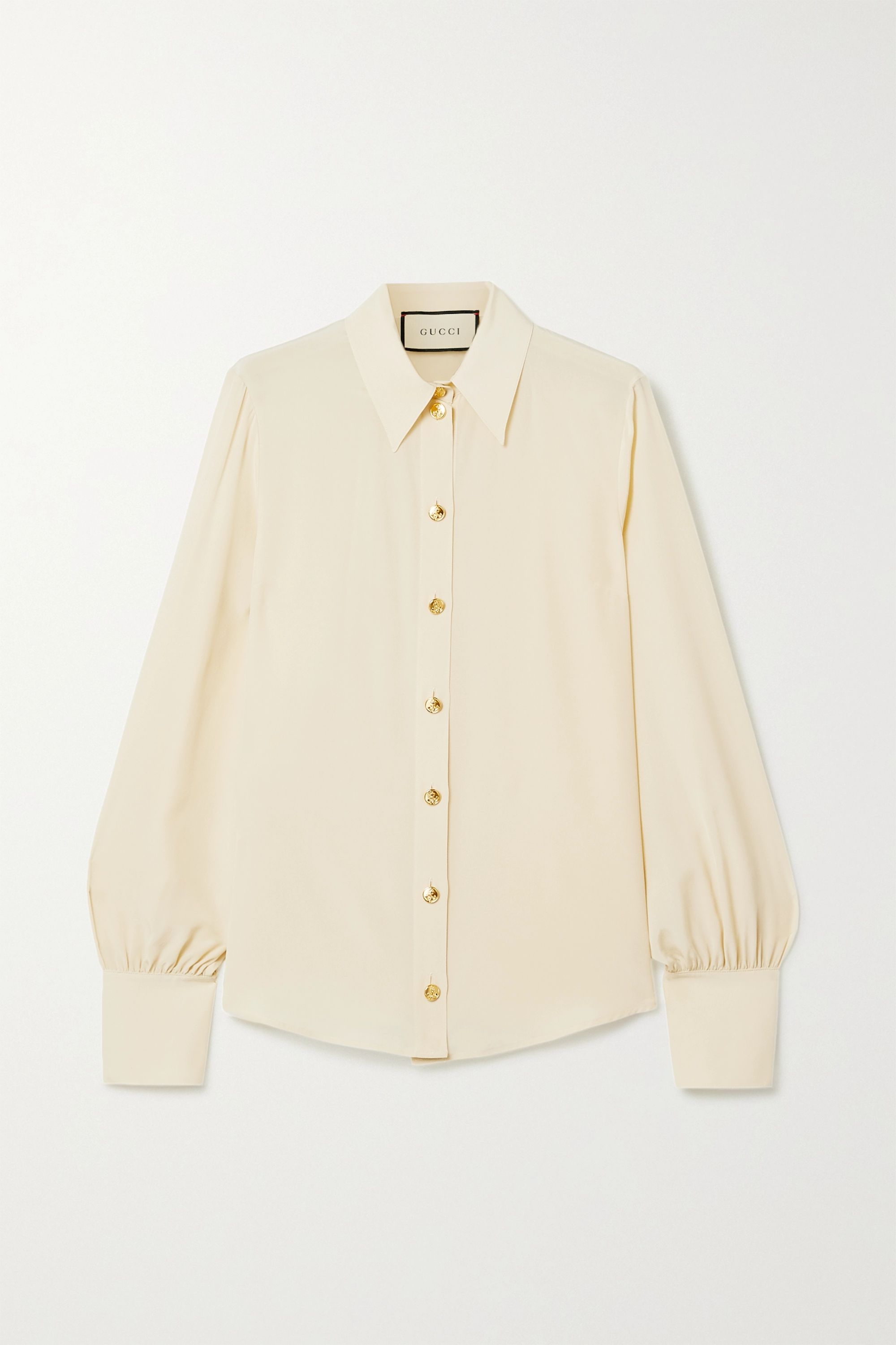 Gucci + Organic Silk Crepe De Chine Shirt