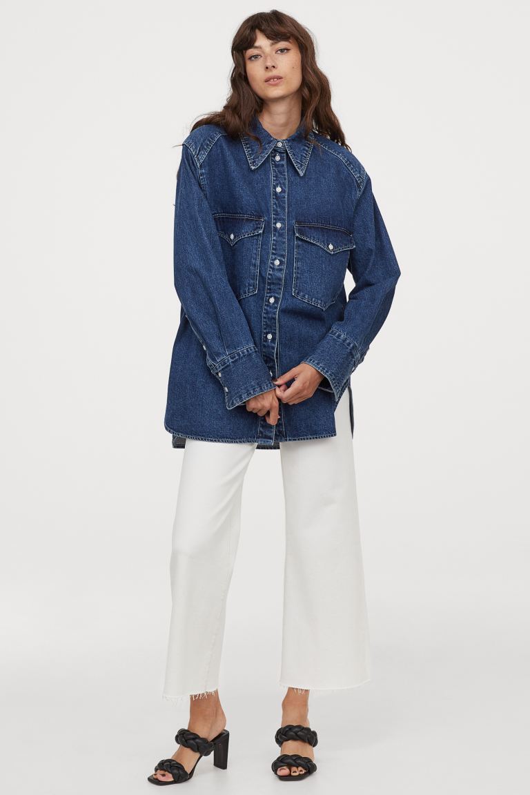 H&M + Oversized Denim Shirt