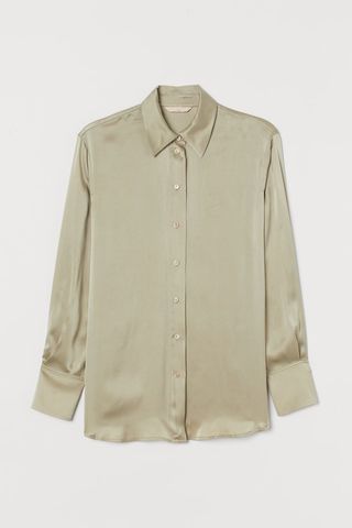 H&M + Silk Shirt