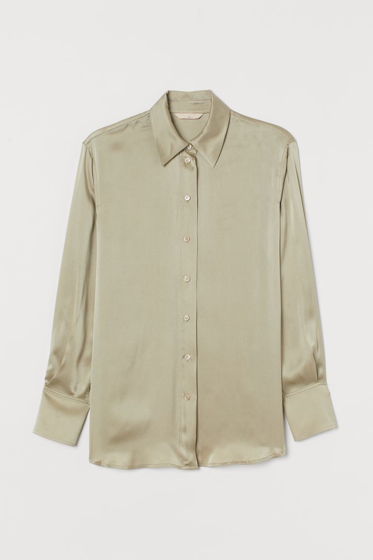 H&M + Silk Shirt