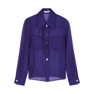 Rejina Pyo + Remi Purple Sheer Shirt
