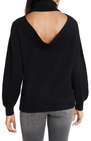 1.State + Open Back Turtleneck Sweater