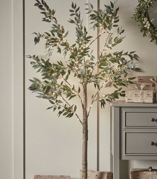 Cox and Cox + Indoor Outdoor Pre-Lit Faux Olive Tree